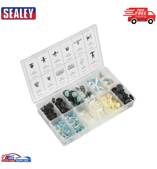 Sealey Body Trim Clip Assortment for Audi - Panel Clips Partitioned Box 160pc